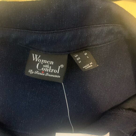 Women With Control QVC Blue Denim 3/4 Sleeve Polo Dress Size Medium - Picture 7 of 7